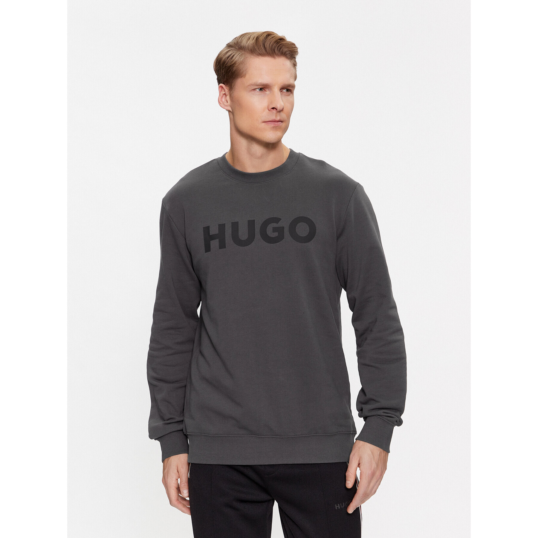 Hugo Суитшърт Dem 50477328 Сив Regular Fit - Pepit.bg