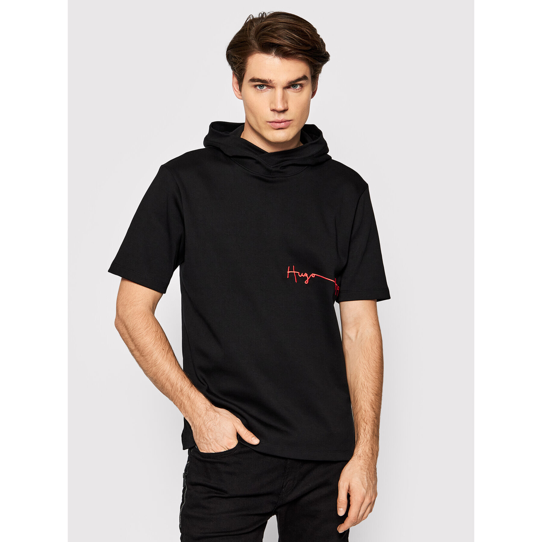 Hugo Суитшърт Dibson 50457109 Черен Regular Fit - Pepit.bg