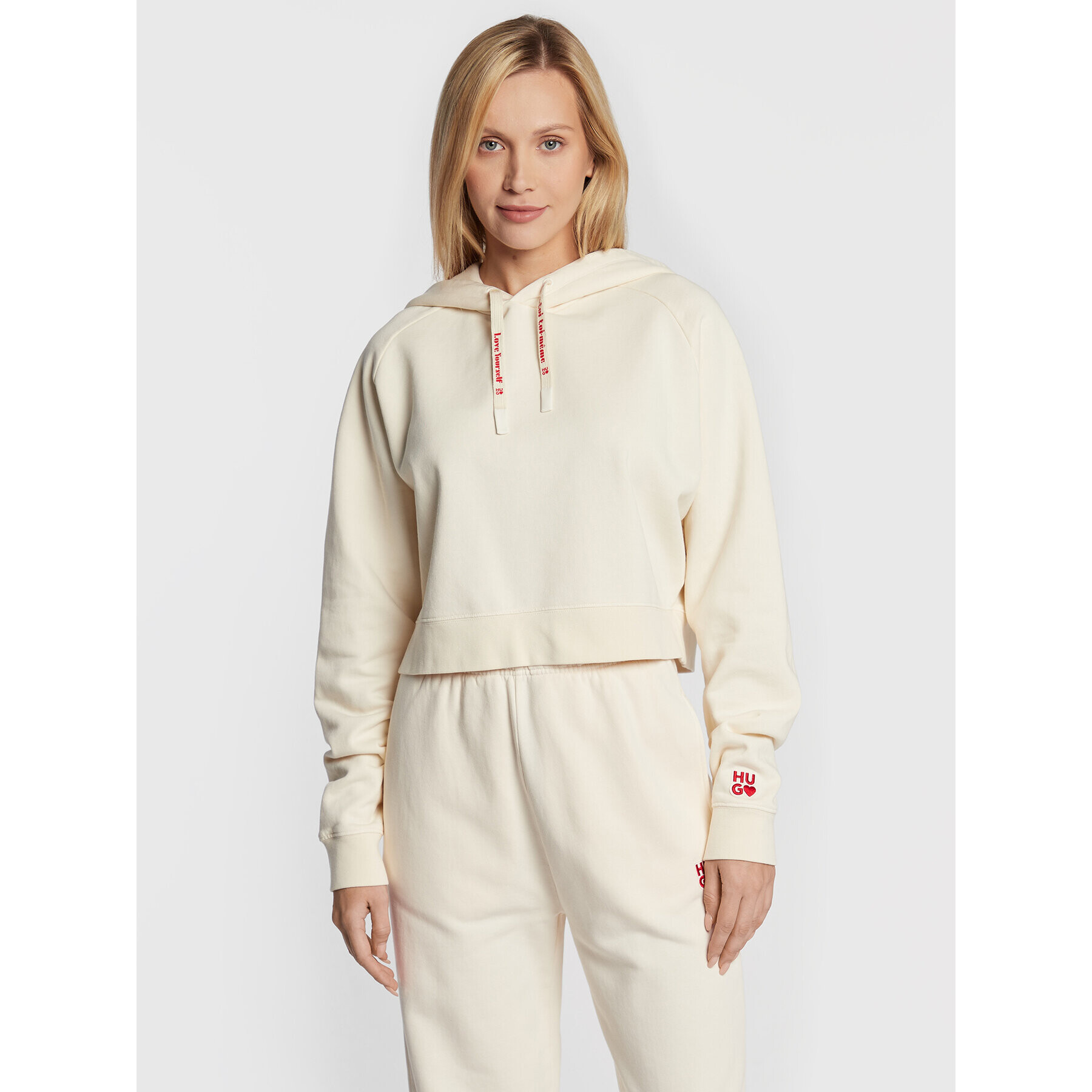 Hugo Суитшърт Dimalaya 50474966 Бежов Regular Fit - Pepit.bg