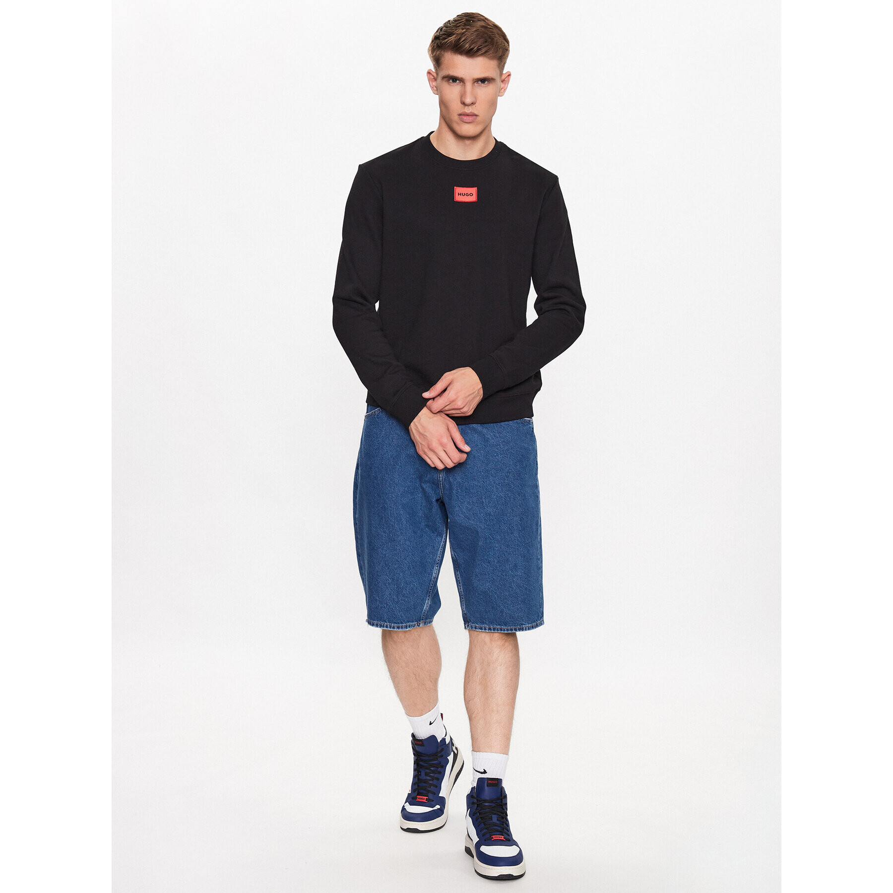 Hugo Суитшърт Diragol212 50447964 Черен Regular Fit - Pepit.bg