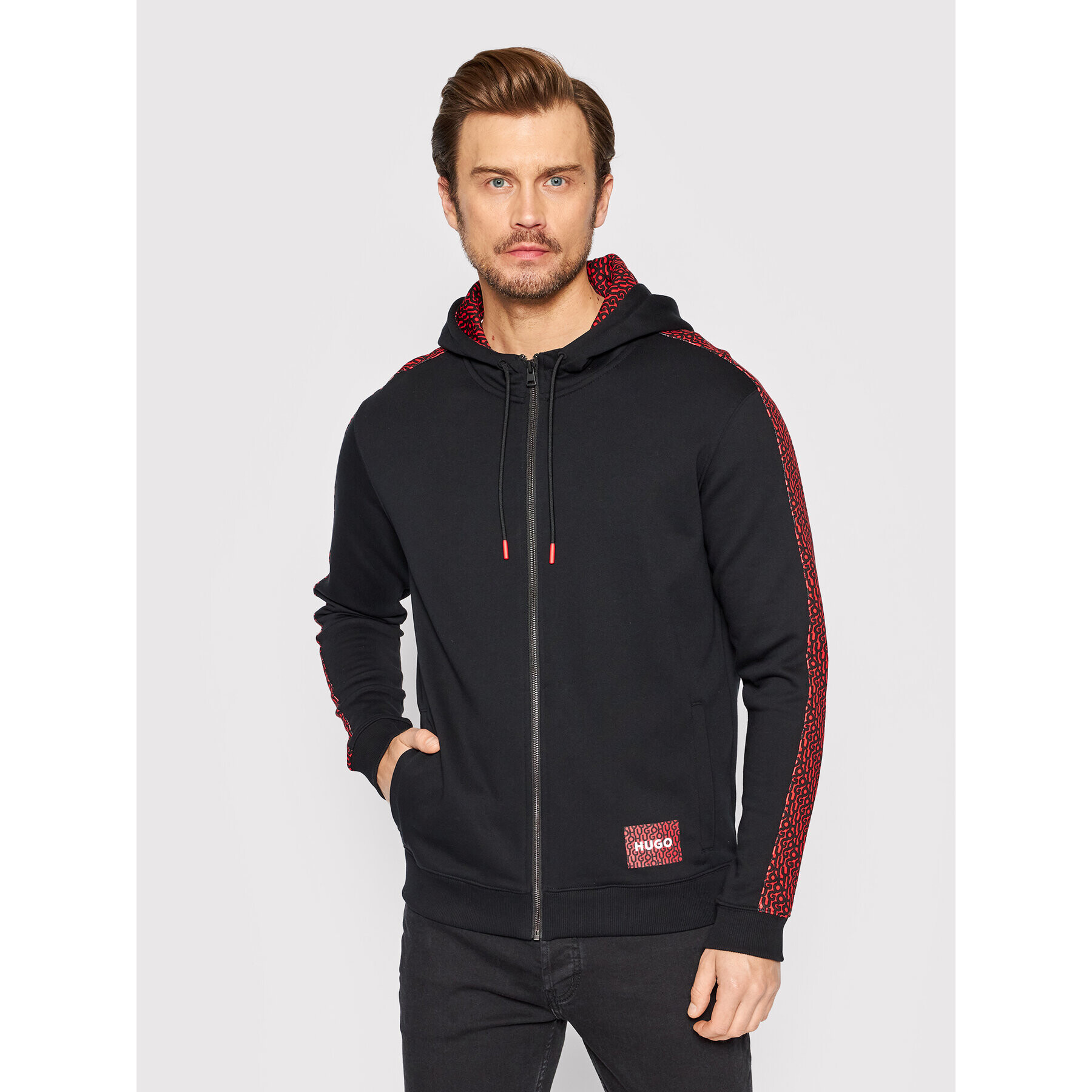 Hugo Суитшърт Dobbins 50472707 Черен Regular Fit - Pepit.bg