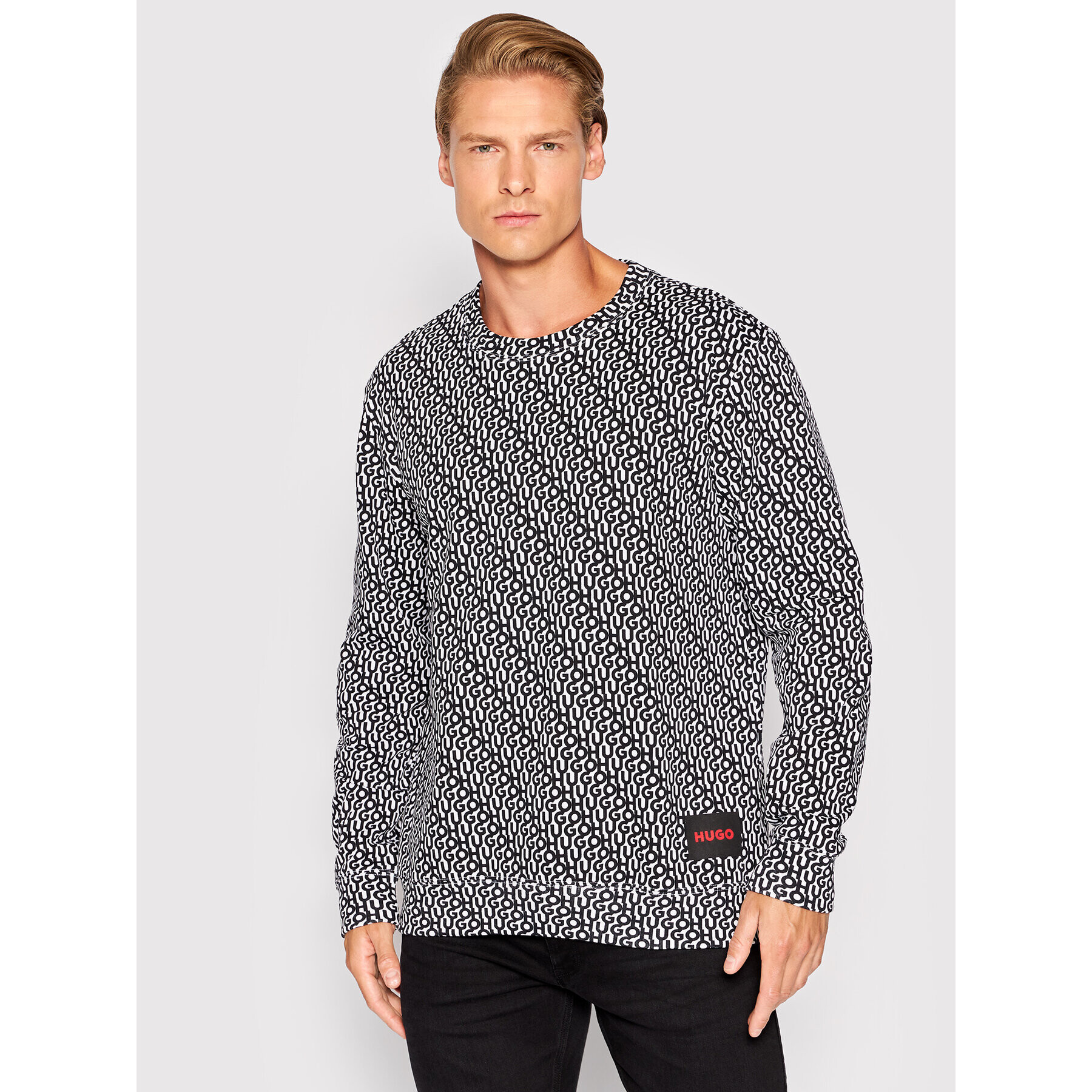 Hugo Суитшърт Donnery 50472771 Черен Regular Fit - Pepit.bg