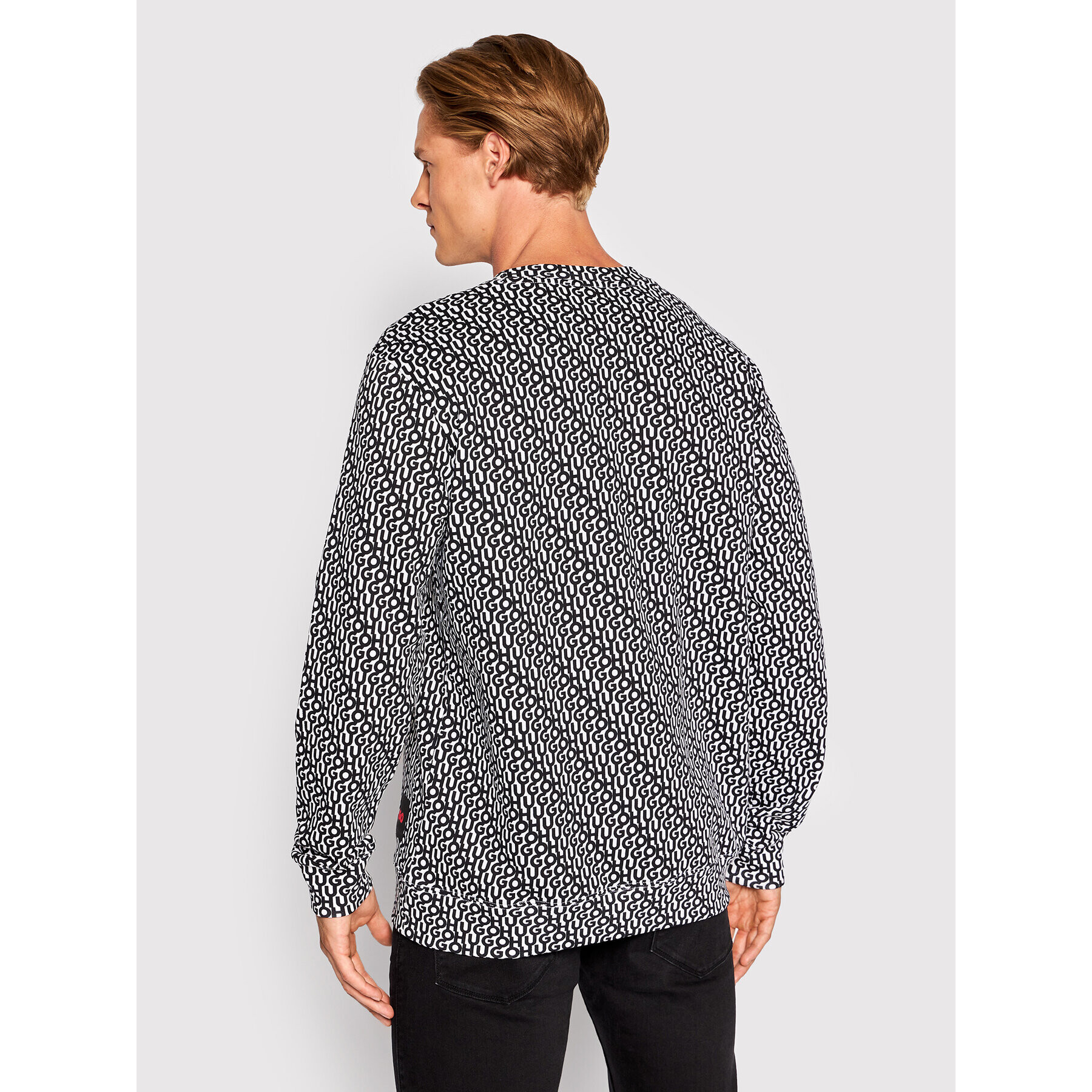 Hugo Суитшърт Donnery 50472771 Черен Regular Fit - Pepit.bg