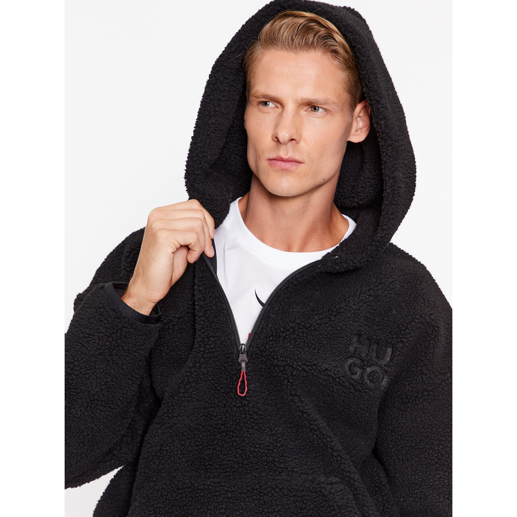 Hugo Суитшърт Dotato 50496412 Черен Oversize - Pepit.bg