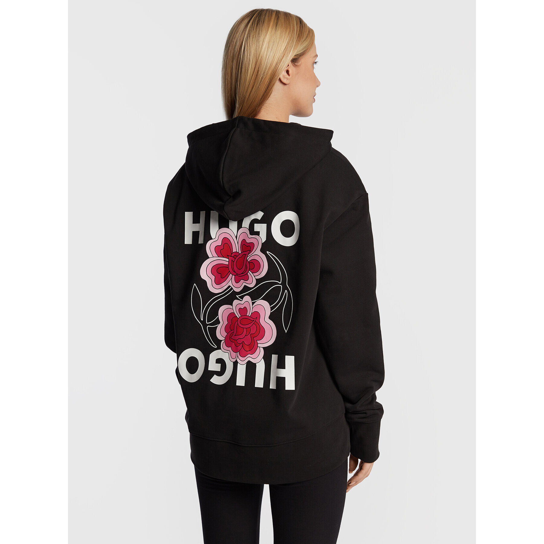 Hugo Суитшърт Dreala_2 50479769 Черен Relaxed Fit - Pepit.bg