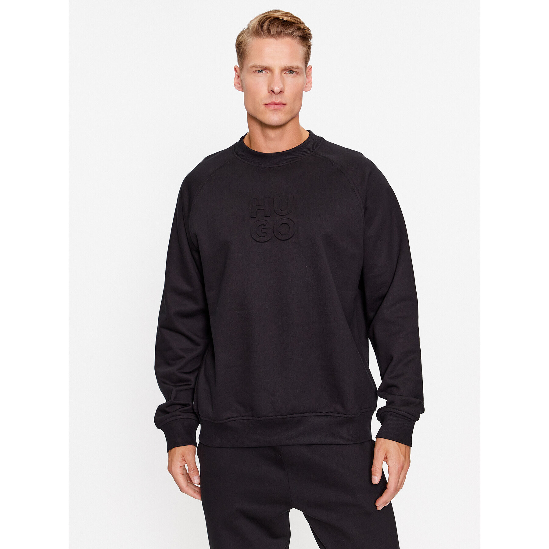 Hugo Суитшърт Dumbkin 50496640 Черен Relaxed Fit - Pepit.bg