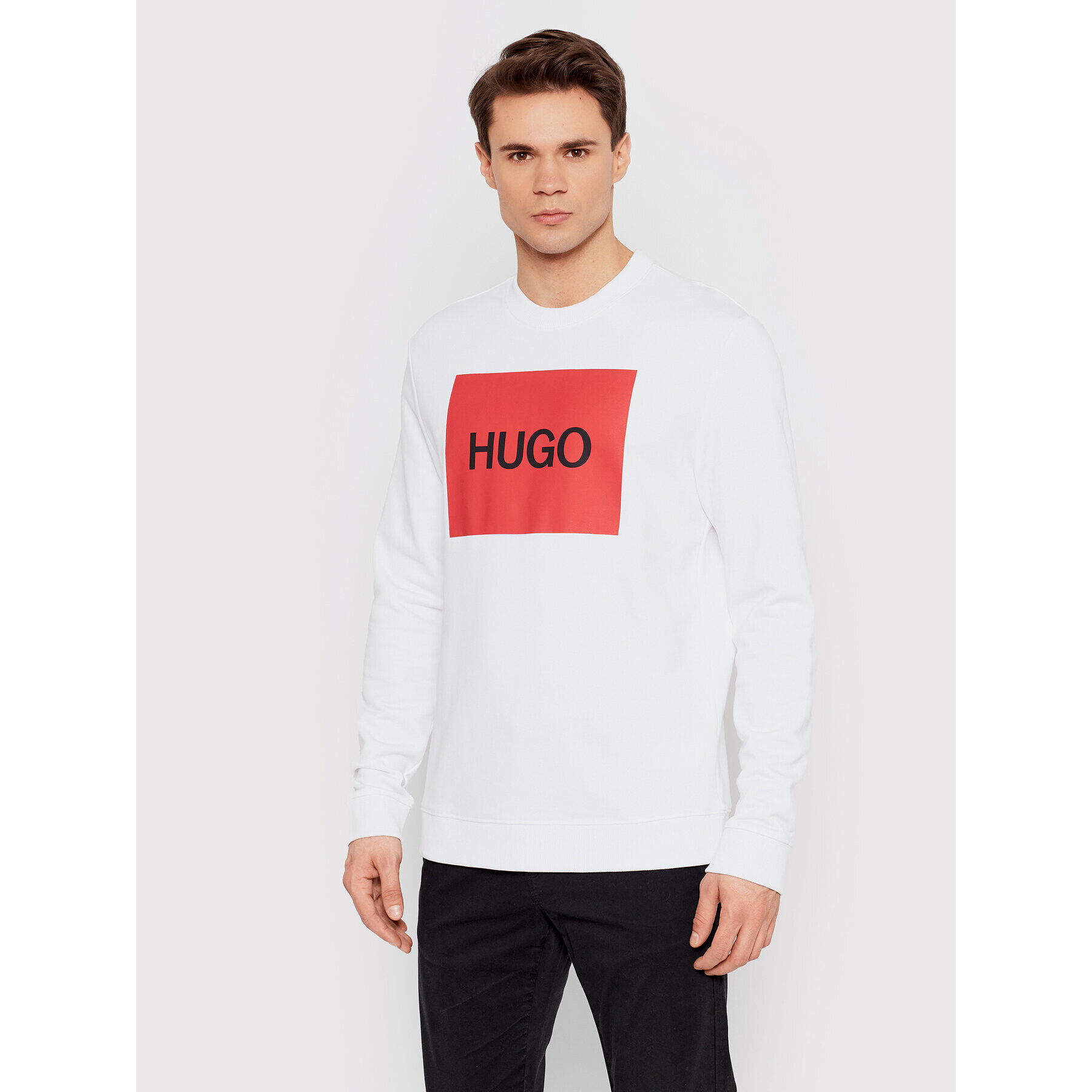 Hugo Суитшърт Duragol 50463314 Бял Regular Fit - Pepit.bg
