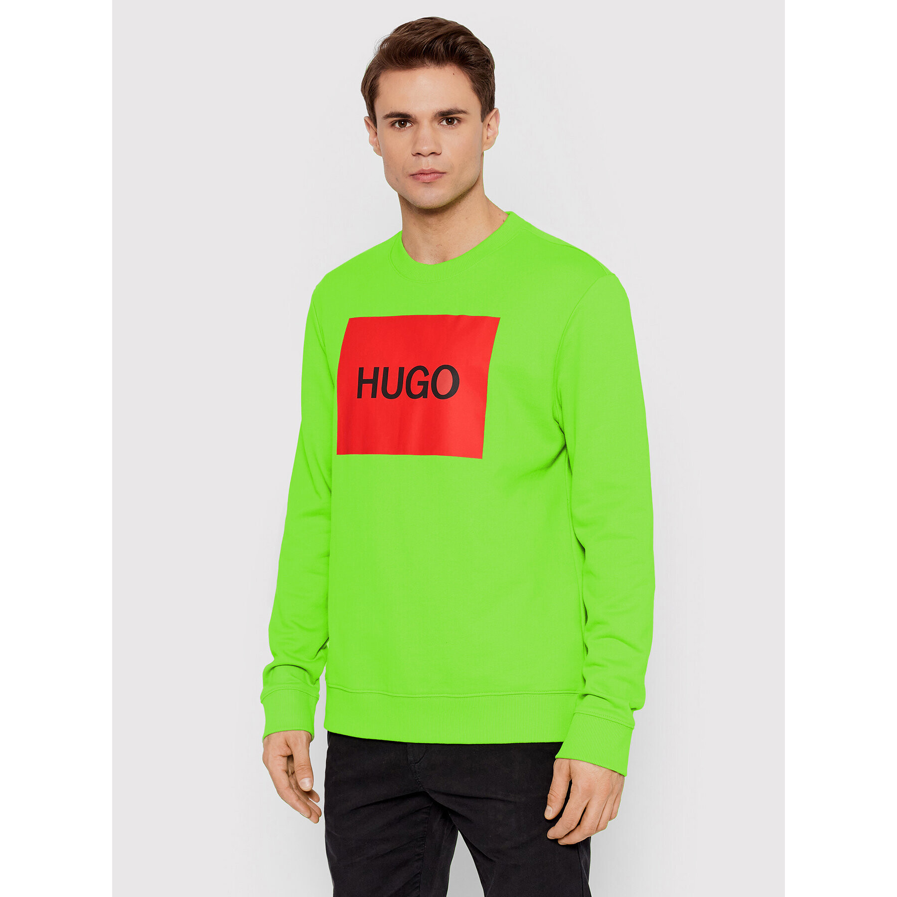Hugo Суитшърт Duragol 50463314 Зелен Regular Fit - Pepit.bg