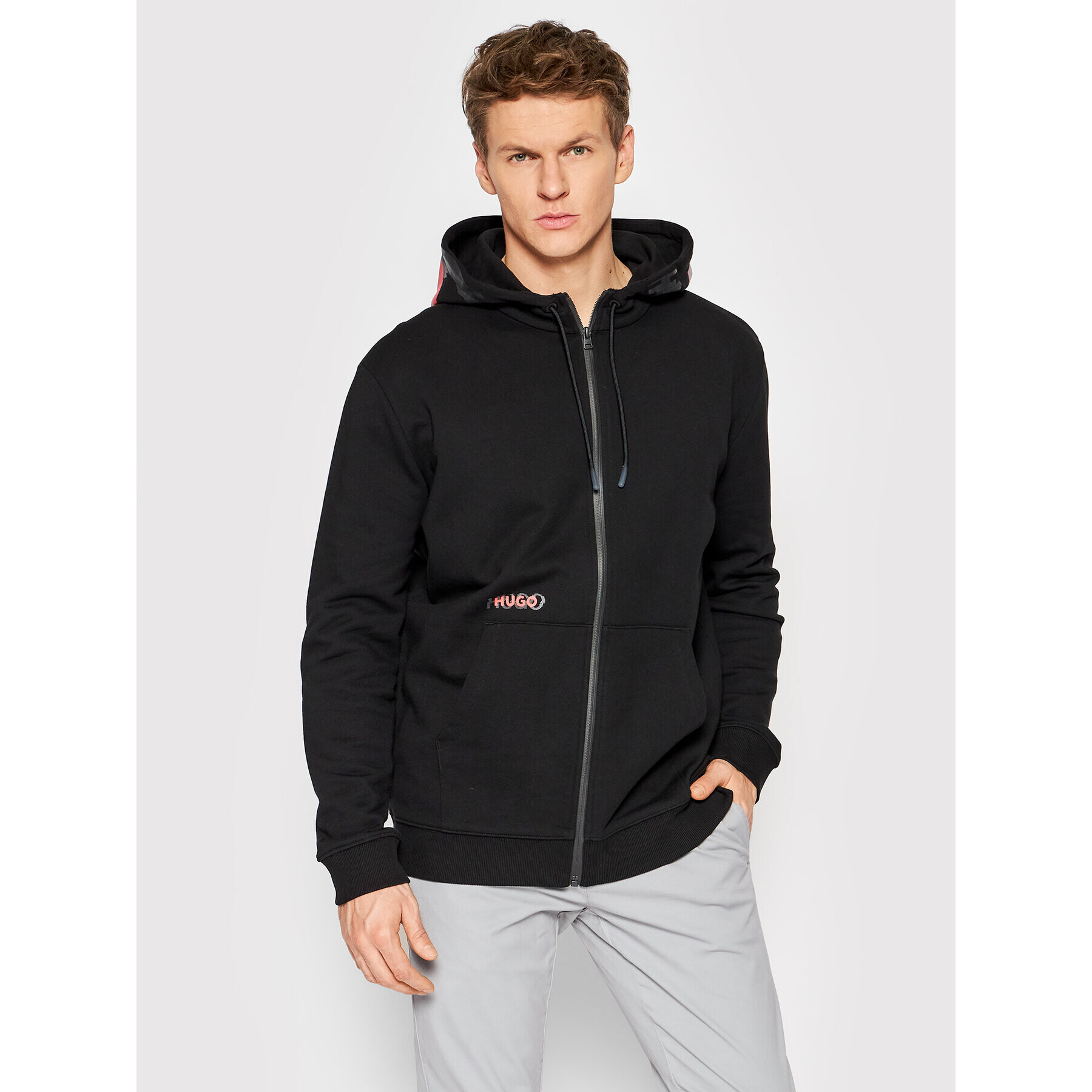 Hugo Суитшърт Dyndale 50468248 Черен Regular Fit - Pepit.bg