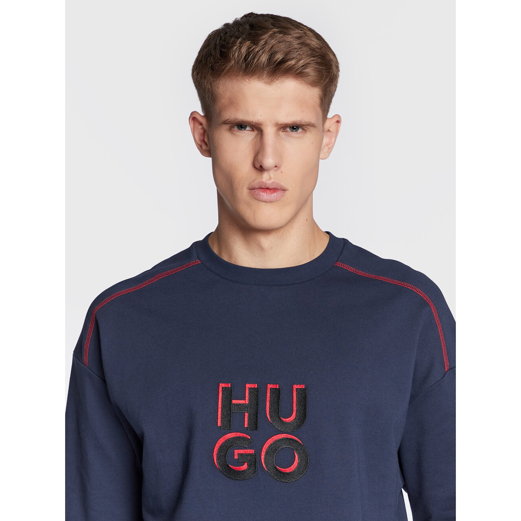 Hugo Суитшърт Monologo 50478920 Тъмносин Regular Fit - Pepit.bg