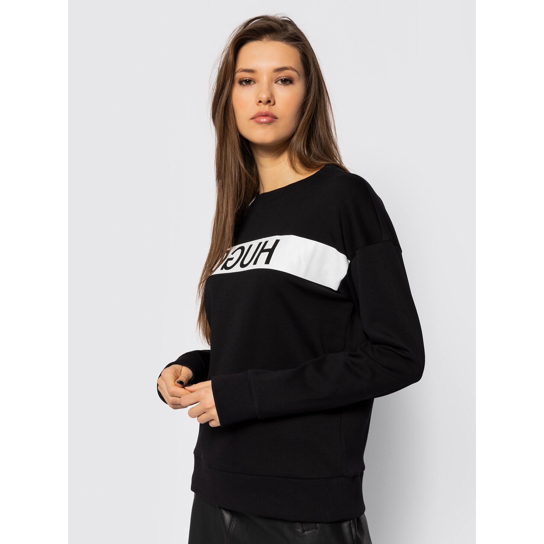 Hugo Суитшърт Nacita 50433175 Черен Regular Fit - Pepit.bg