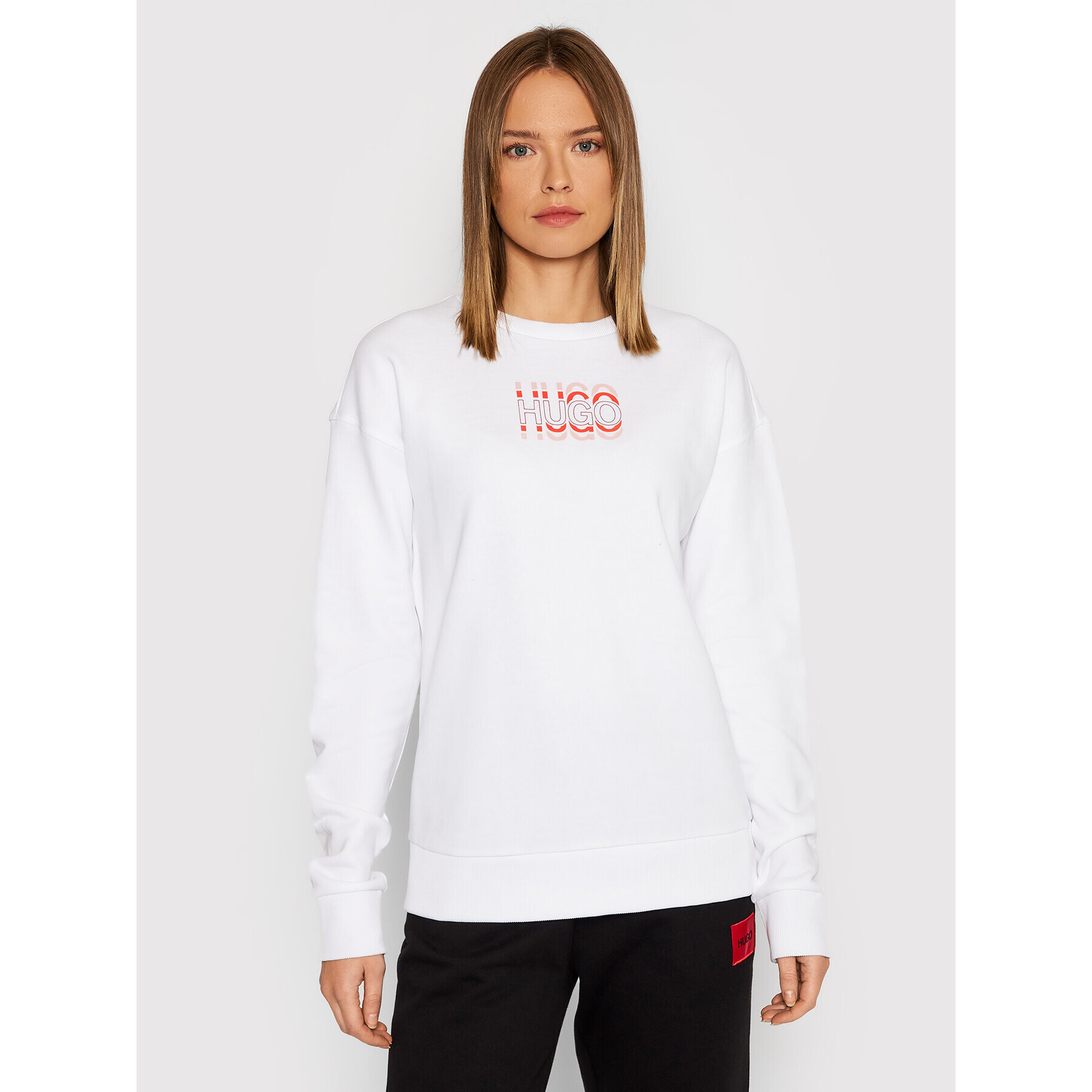 Hugo Суитшърт Nakira_5 50455729 Бял Regular Fit - Pepit.bg