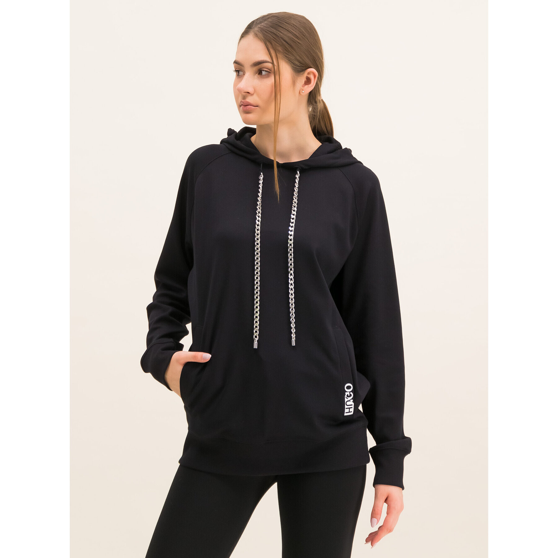 Hugo Суитшърт Navana 50419673 Черен Regular Fit - Pepit.bg