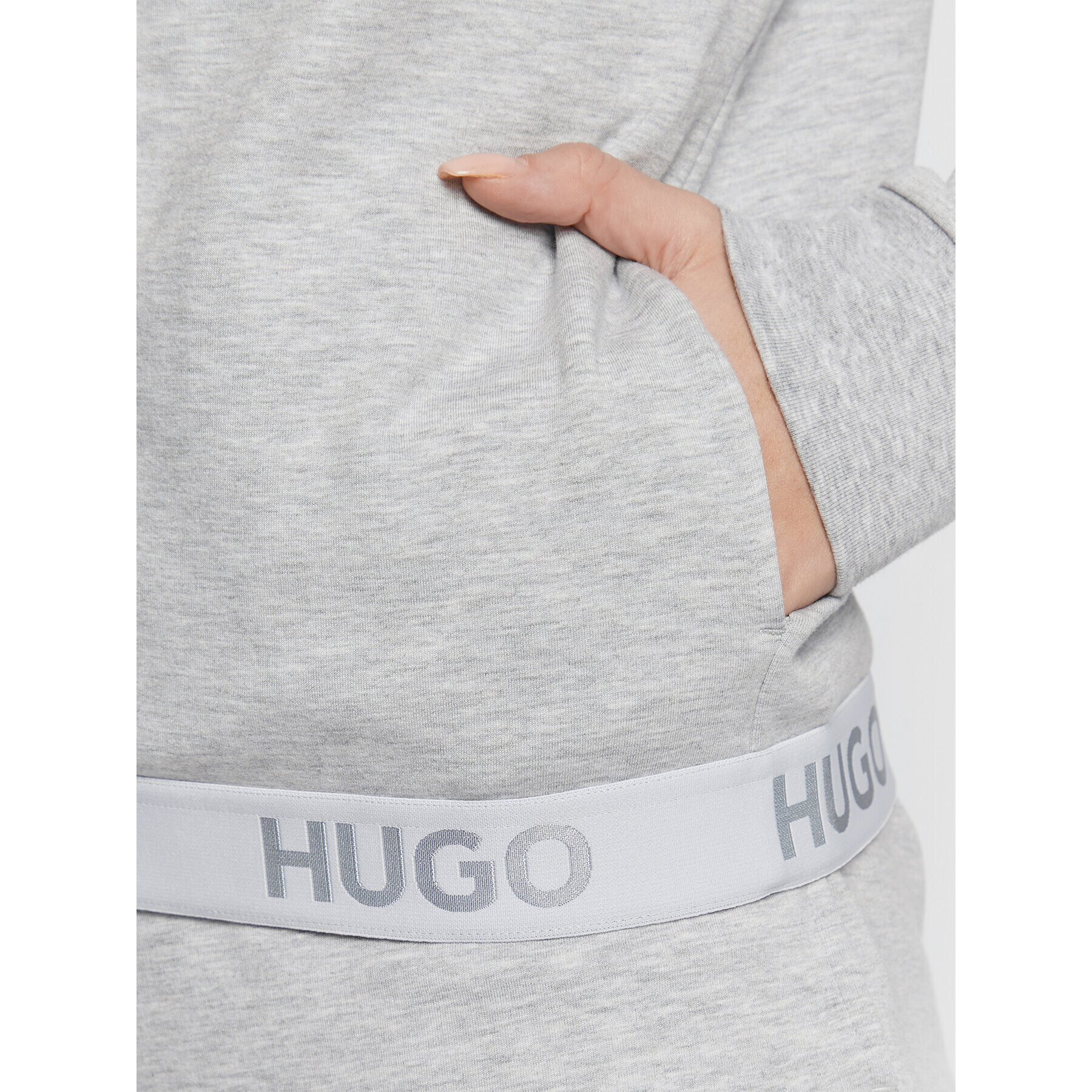 Hugo Суитшърт Sporty Log 50480568 Сив Regular Fit - Pepit.bg