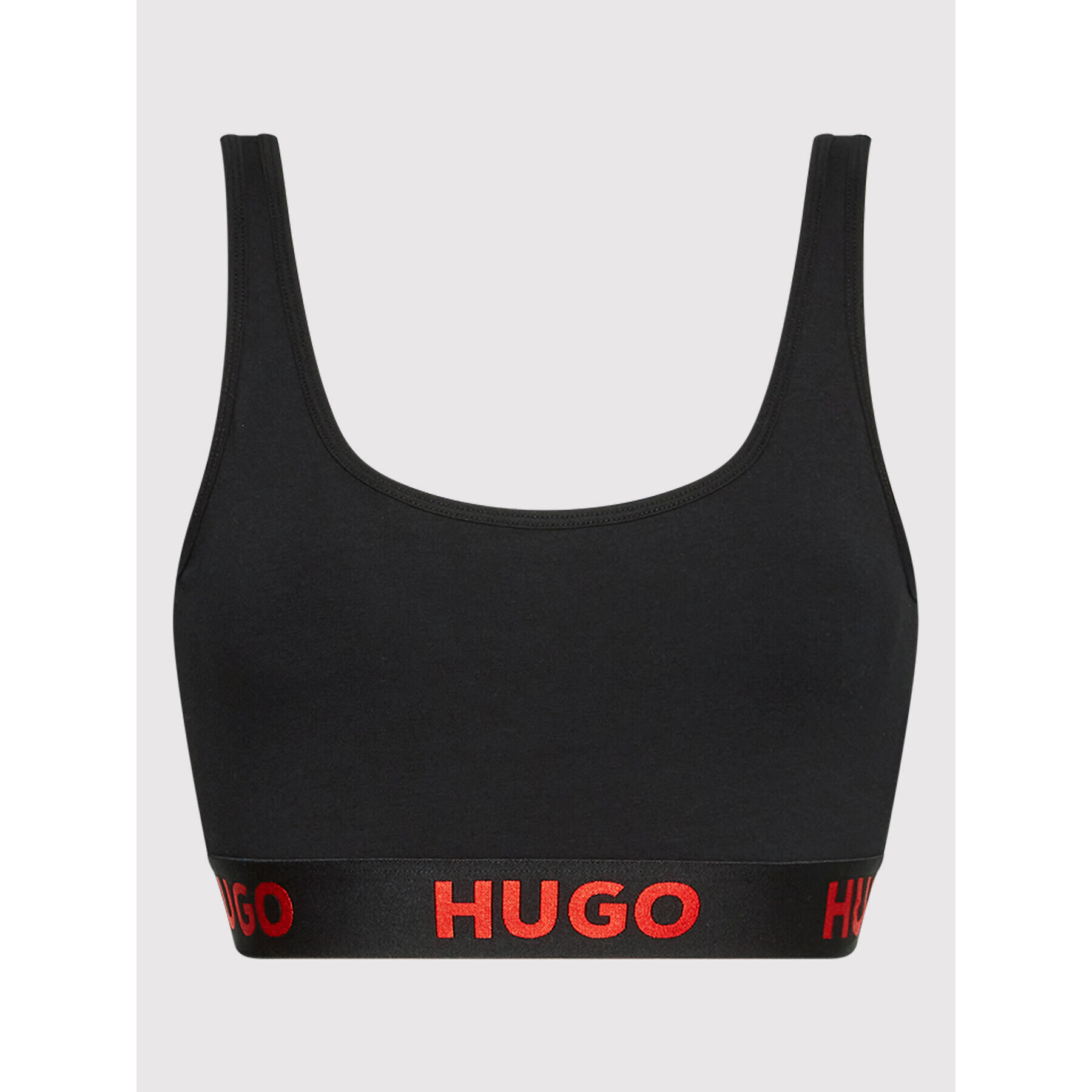 Hugo Сутиен-топ Sporty Logo 50469631 Черен - Pepit.bg