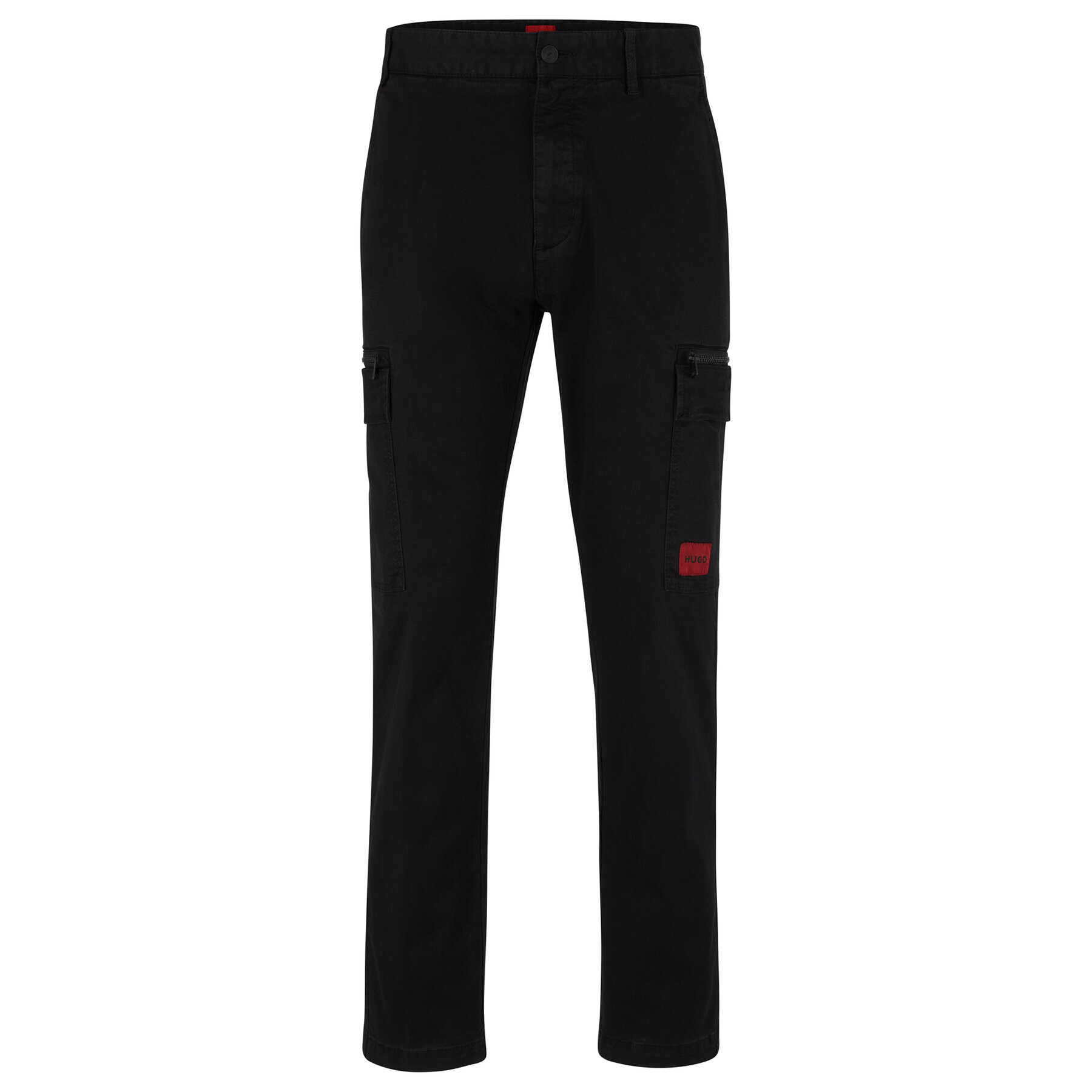 Hugo Текстилни панталони 50484022 Черен Slim Fit - Pepit.bg