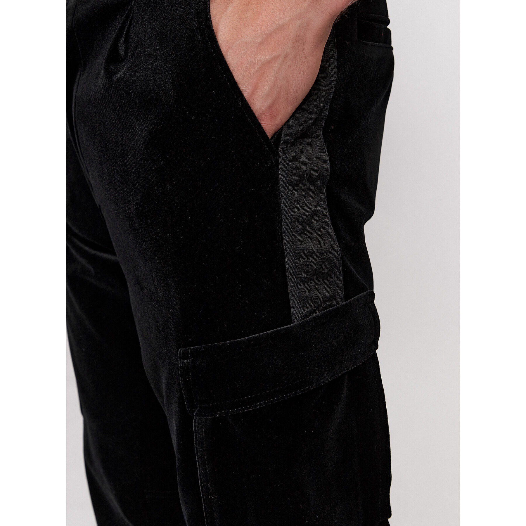 Hugo Текстилни панталони Glavin234 50499838 Черен Regular Fit - Pepit.bg