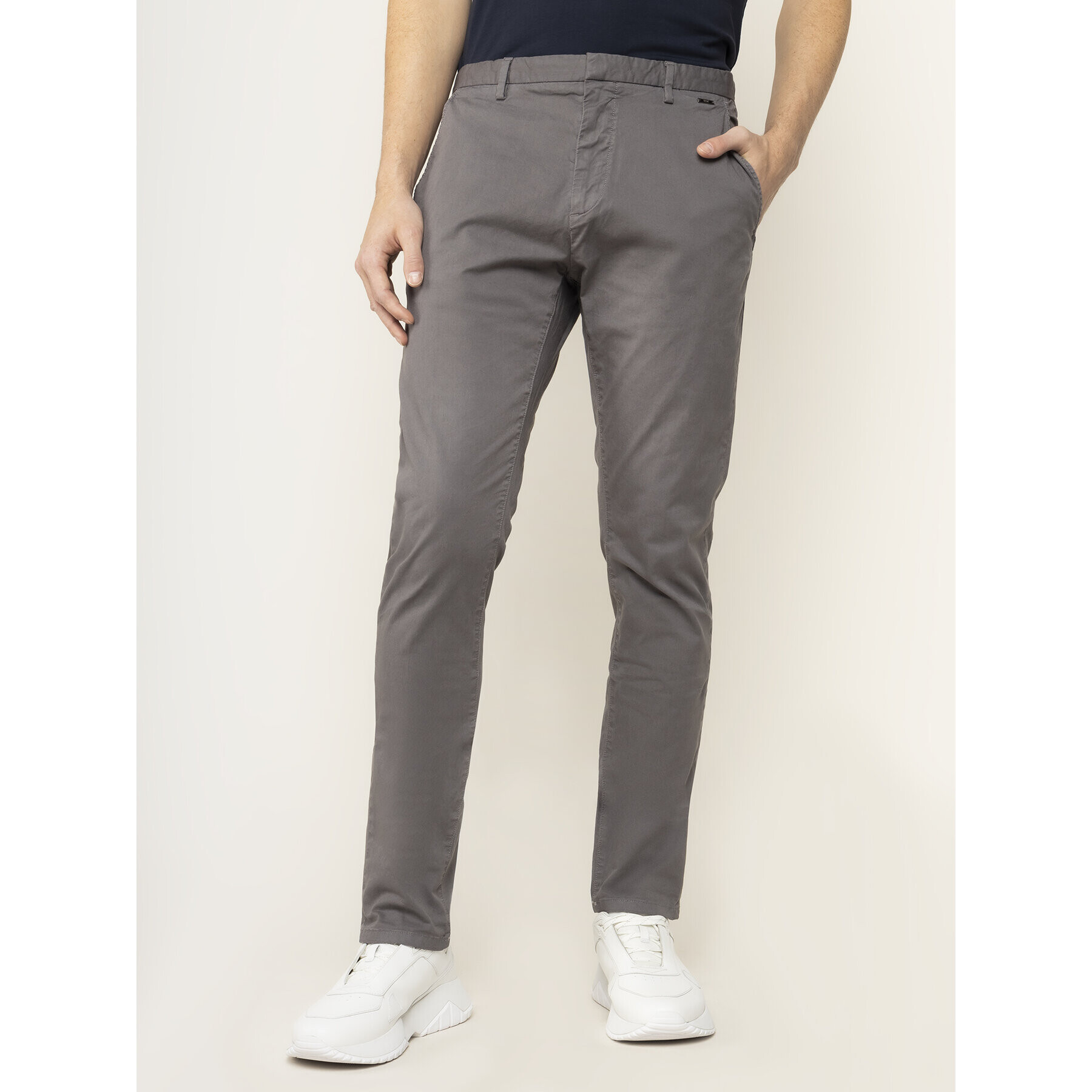 Hugo Текстилни панталони Gler.194D 50426786 Сив Slim Fit - Pepit.bg