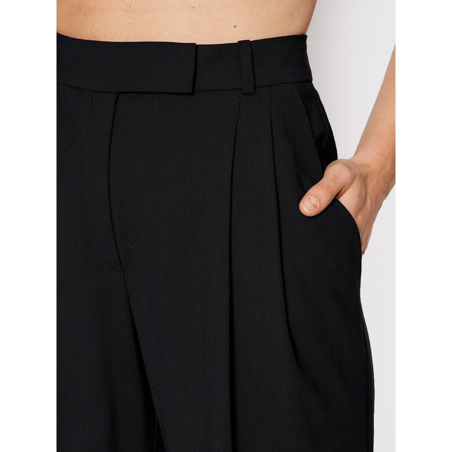 Hugo Текстилни панталони Hireza 50471221 Черен Regular Fit - Pepit.bg
