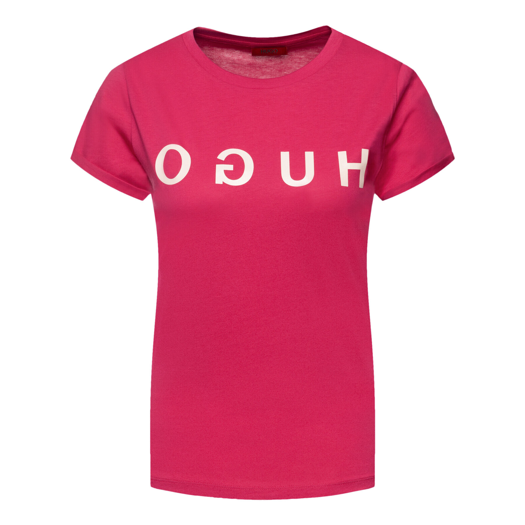 Hugo Тишърт 50411036 Розов Slim Fit - Pepit.bg