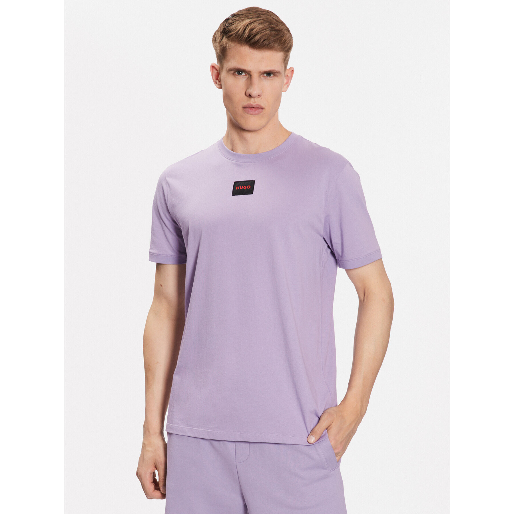 Hugo Тишърт 50447978 Виолетов Regular Fit - Pepit.bg