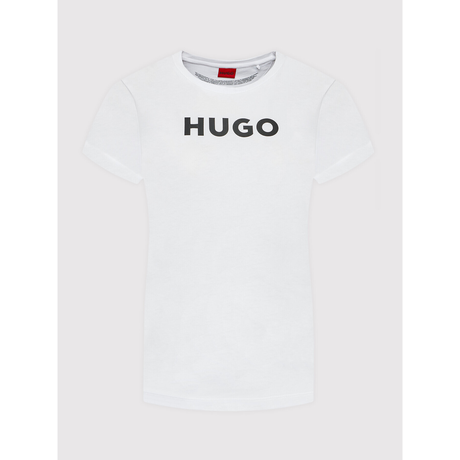 Hugo Тишърт 50473813 Бял Slim Fit - Pepit.bg