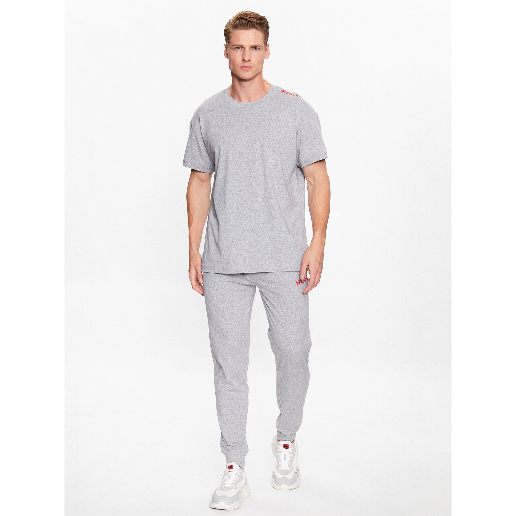 Hugo Тишърт 50478931 Сив Relaxed Fit - Pepit.bg