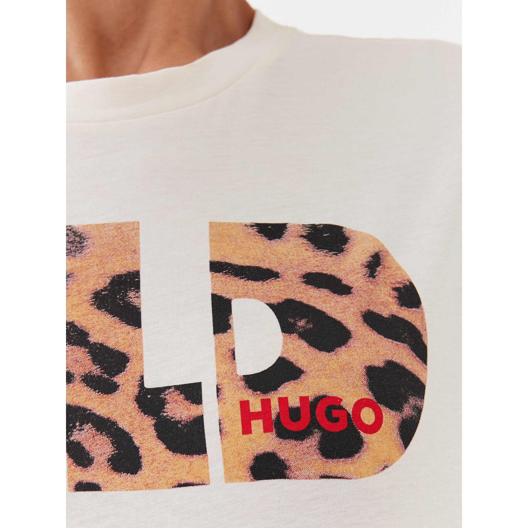 Hugo Тишърт 50485143 Бежов Regular Fit - Pepit.bg