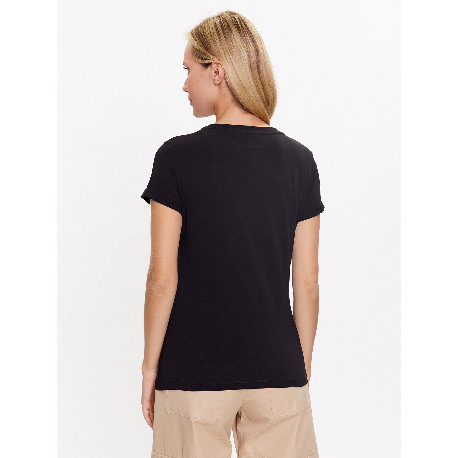 Hugo Тишърт 50486327 Черен Slim Fit - Pepit.bg