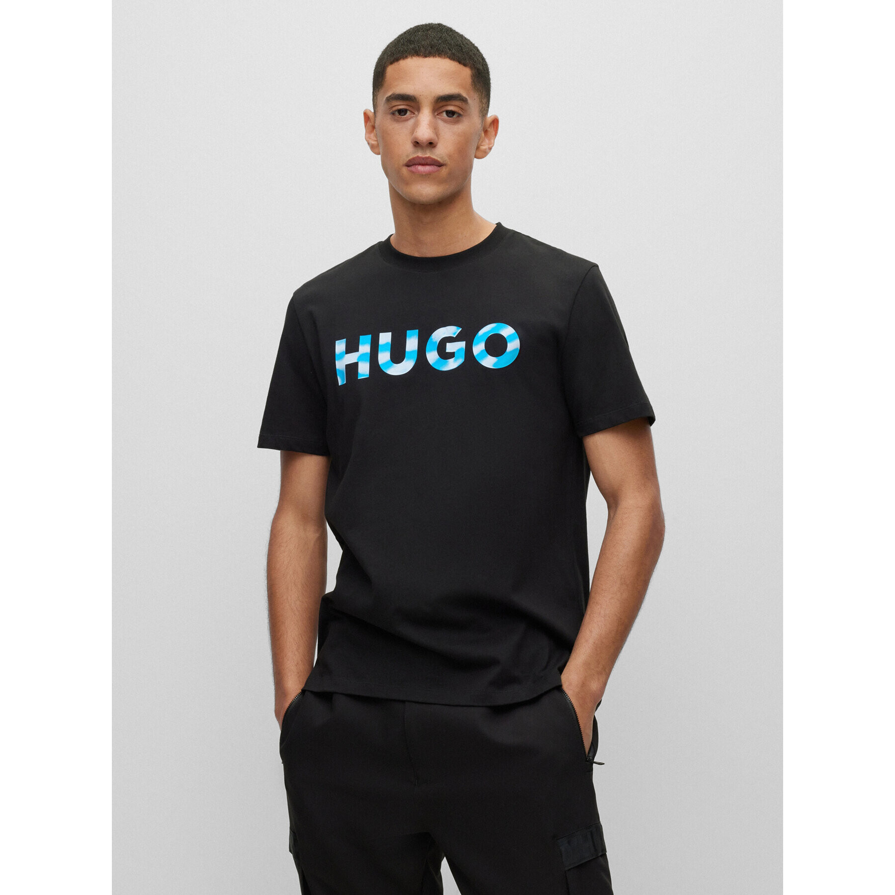 Hugo Тишърт 50489662 Черен Regular Fit - Pepit.bg