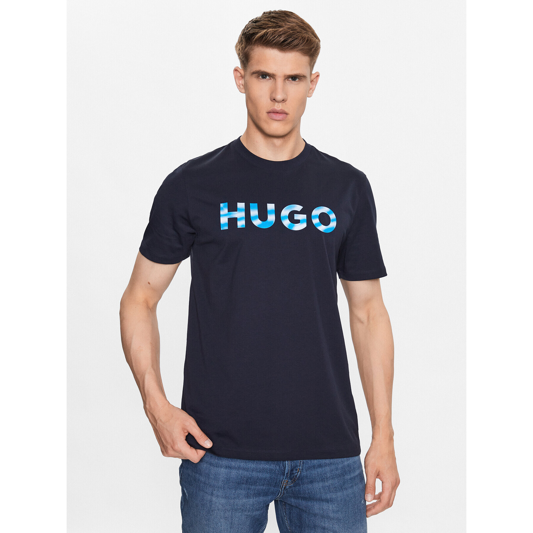 Hugo Тишърт 50489662 Тъмносин Regular Fit - Pepit.bg