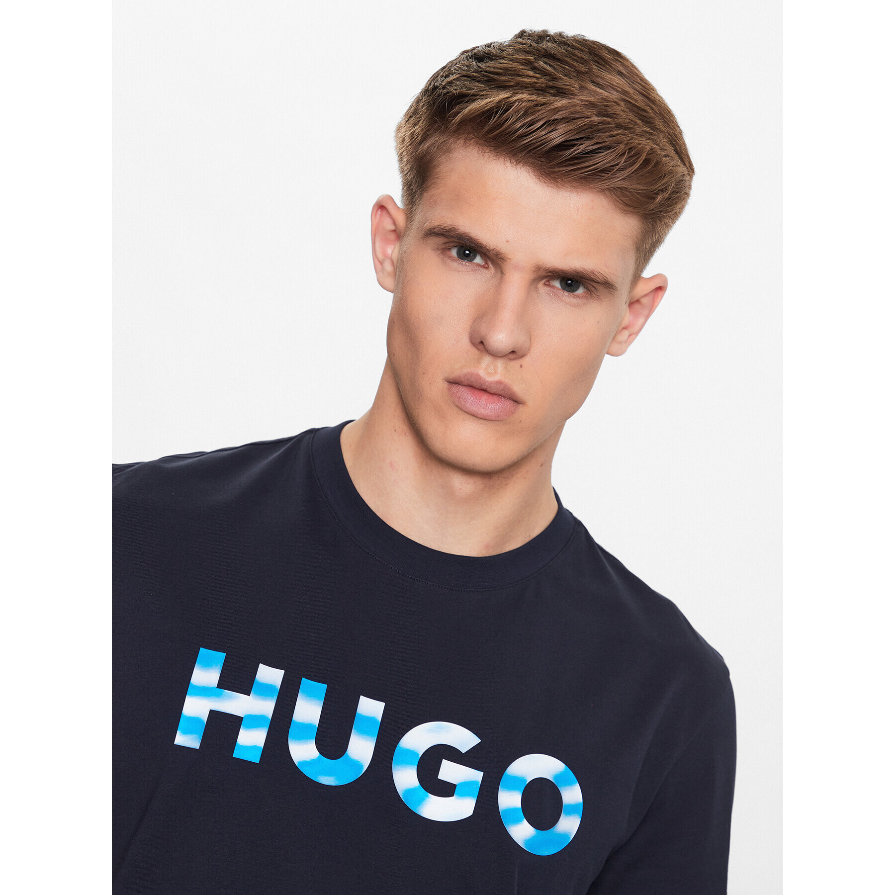 Hugo Тишърт 50489662 Тъмносин Regular Fit - Pepit.bg