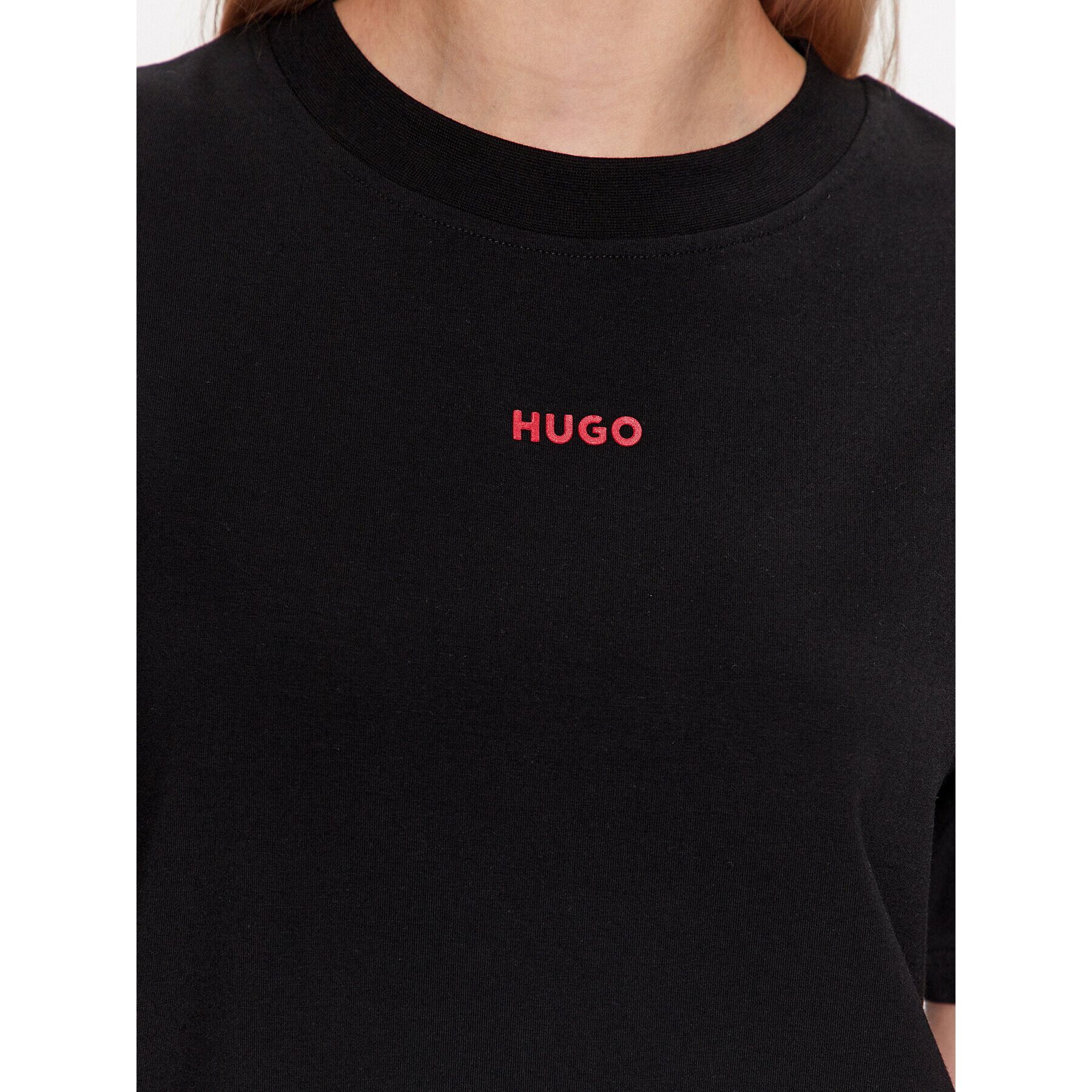 Hugo Тишърт 50490593 Черен Relaxed Fit - Pepit.bg