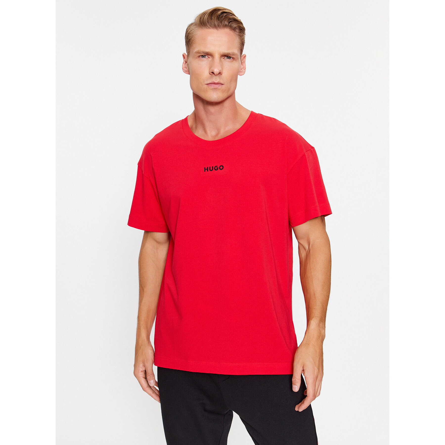 Hugo Тишърт 50493057 Червен Relaxed Fit - Pepit.bg