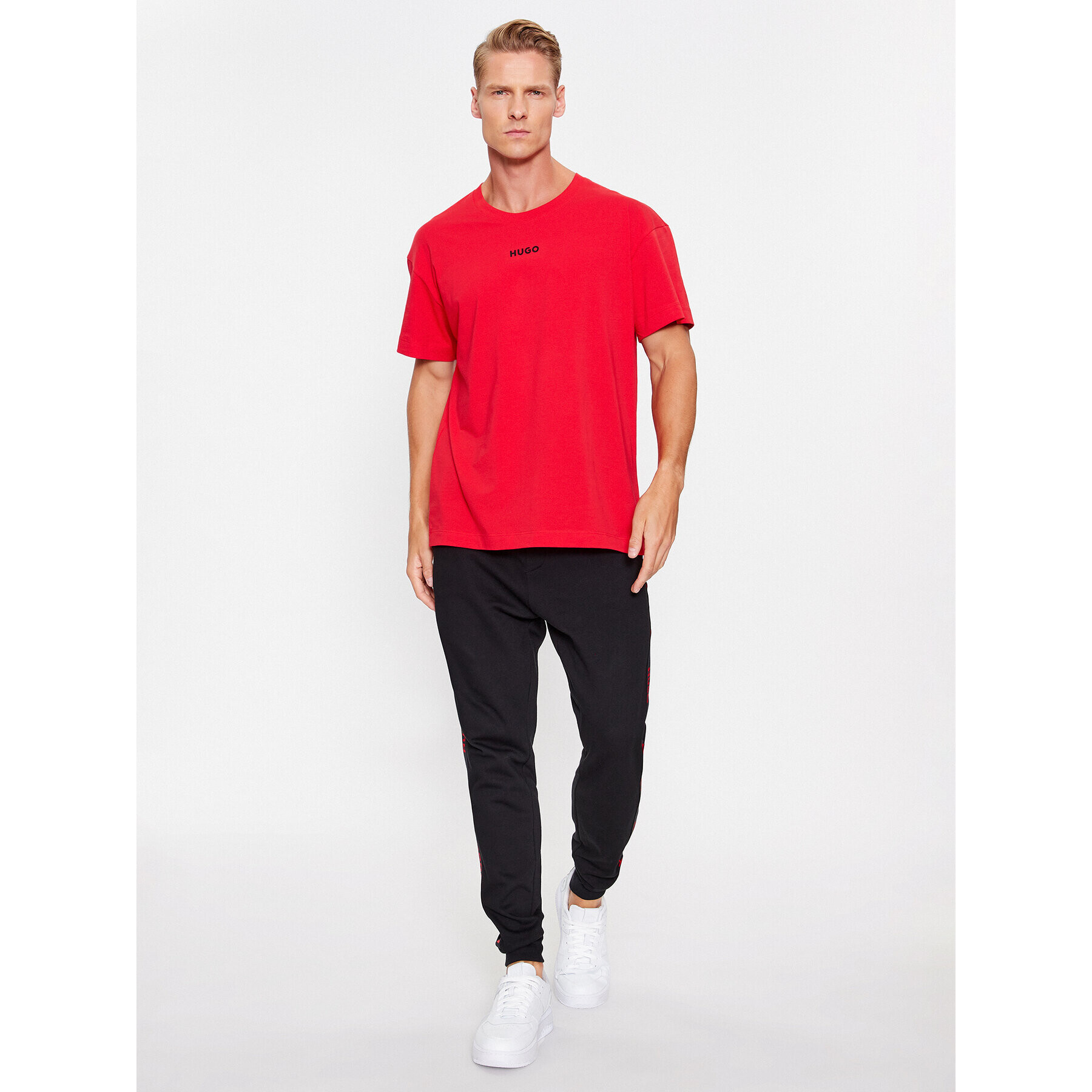 Hugo Тишърт 50493057 Червен Relaxed Fit - Pepit.bg