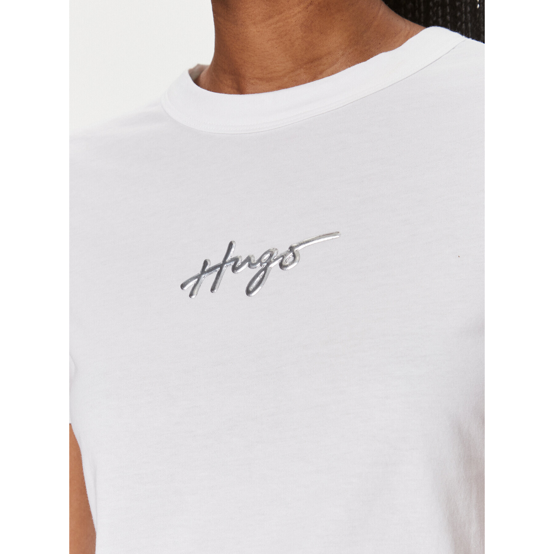 Hugo Тишърт Classic 50508289 Бял Regular Fit - Pepit.bg