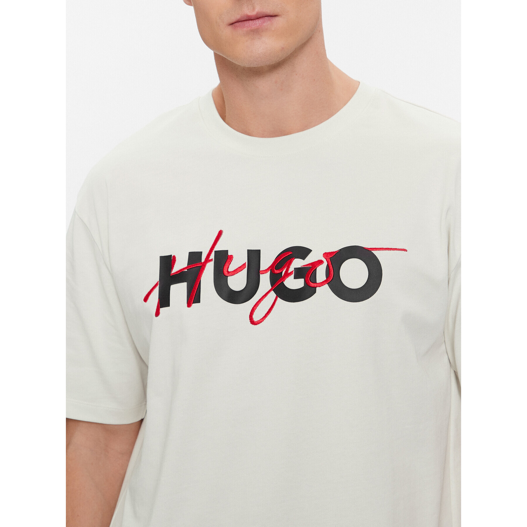 Hugo Тишърт Dakaishi 50494565 Бежов Relaxed Fit - Pepit.bg