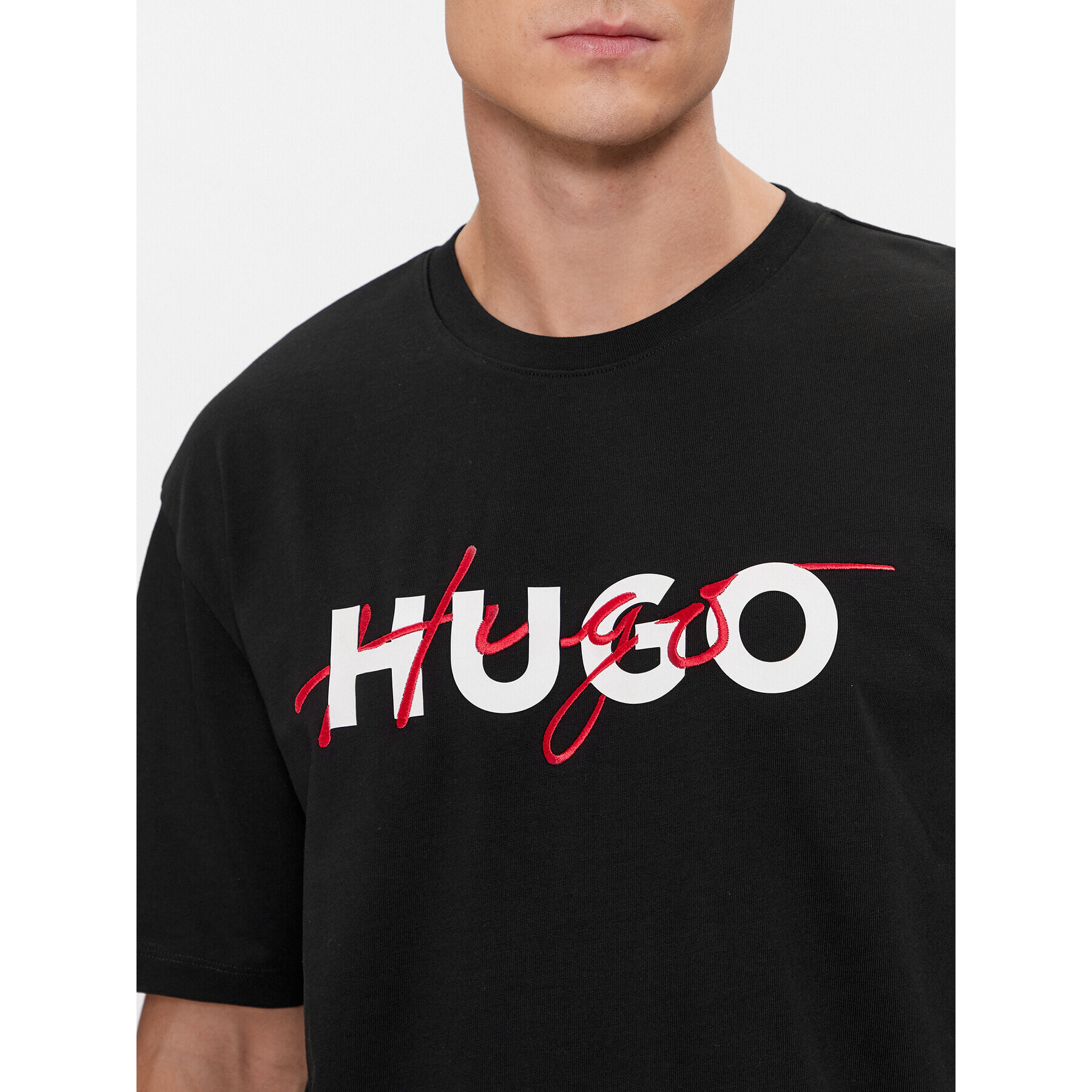 Hugo Тишърт Dakaishi 50494565 Черен Relaxed Fit - Pepit.bg