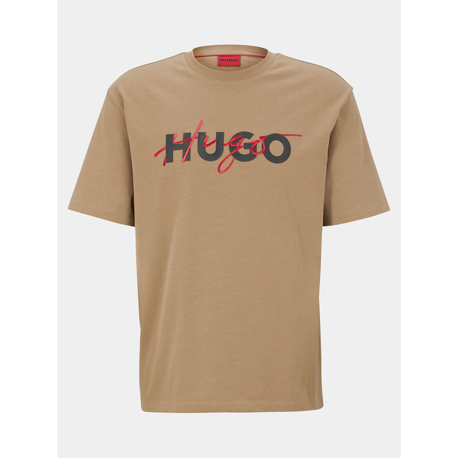 Hugo Тишърт Dakaishi 50494565 Кафяв Relaxed Fit - Pepit.bg