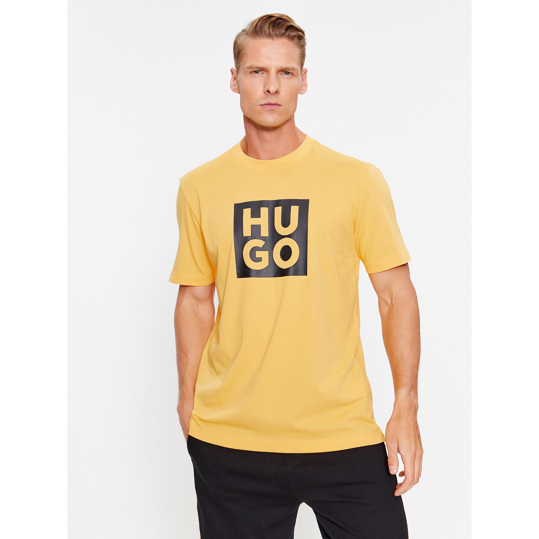 Hugo Тишърт Daltor 50473891 Тъмносин Regular Fit - Pepit.bg