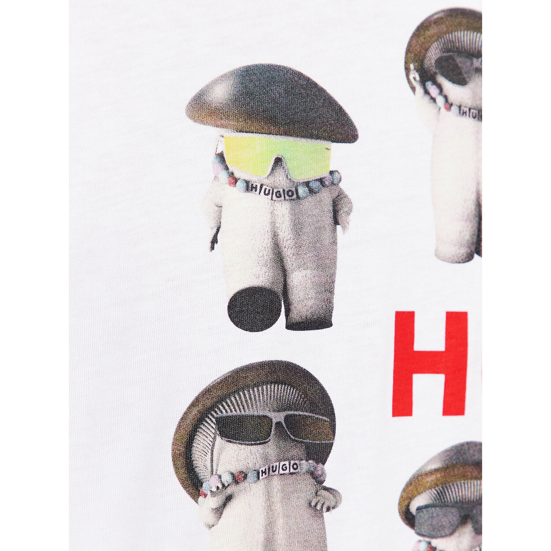 Hugo Тишърт Dampignon 50495167 Бял Relaxed Fit - Pepit.bg