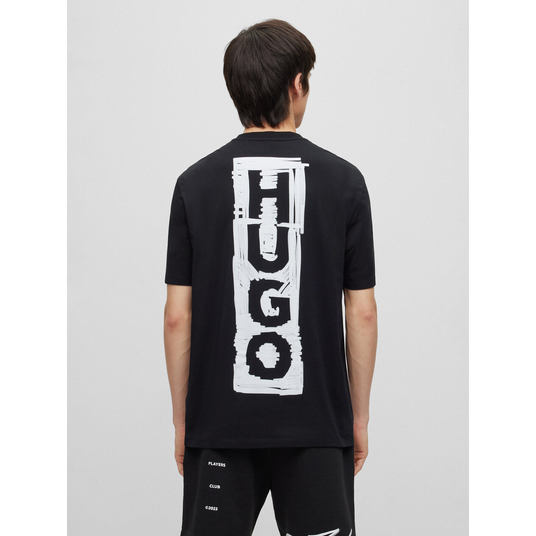 Hugo Тишърт Danden 50493996 Черен Relaxed Fit - Pepit.bg