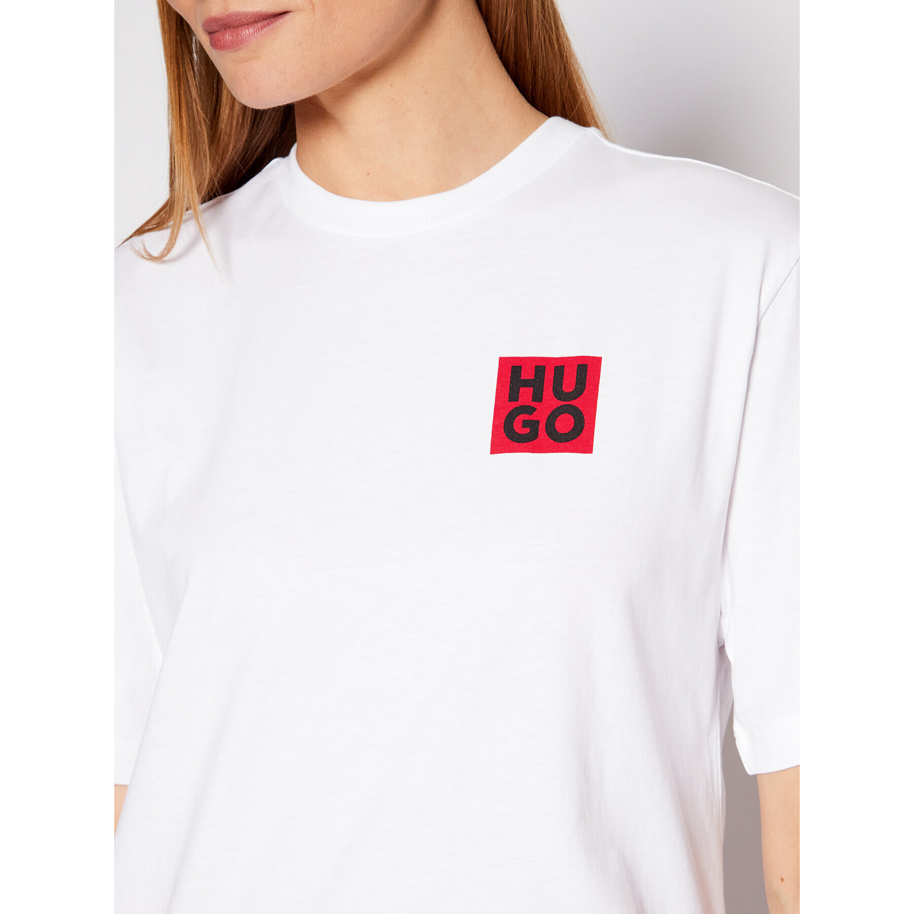 Hugo Тишърт Dashire 50474497 Бял Relaxed Fit - Pepit.bg