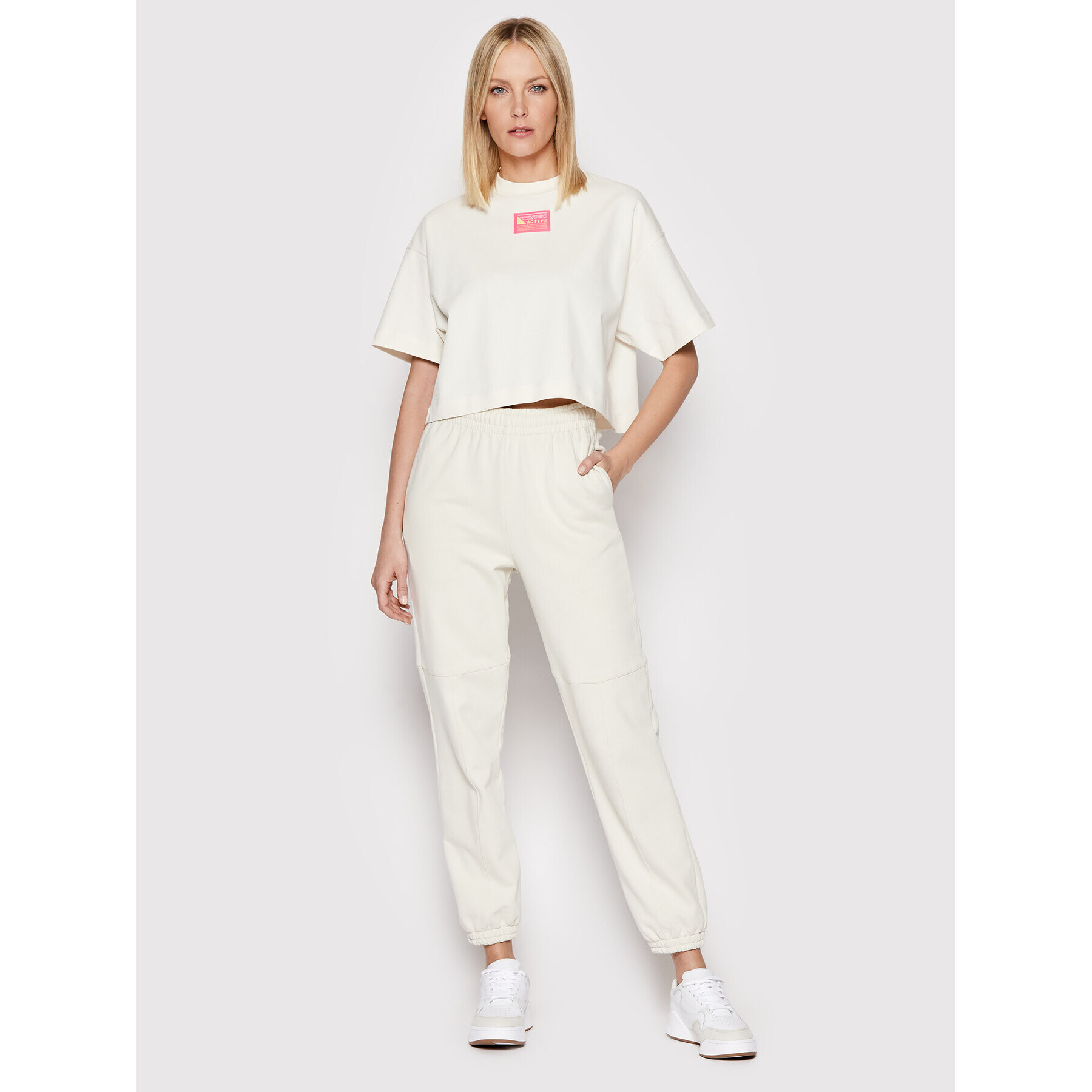 Hugo Тишърт Daylora 50466554 Бял Relaxed Fit - Pepit.bg