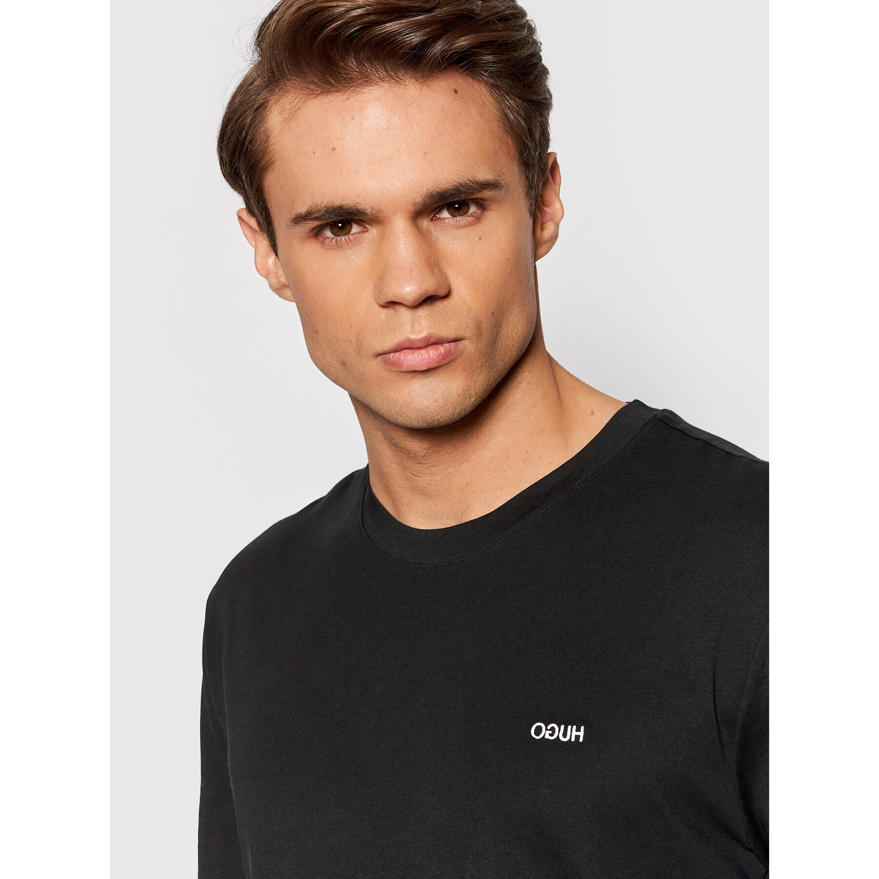 Hugo Тишърт Dero212 50450482 Черен Regular Fit - Pepit.bg