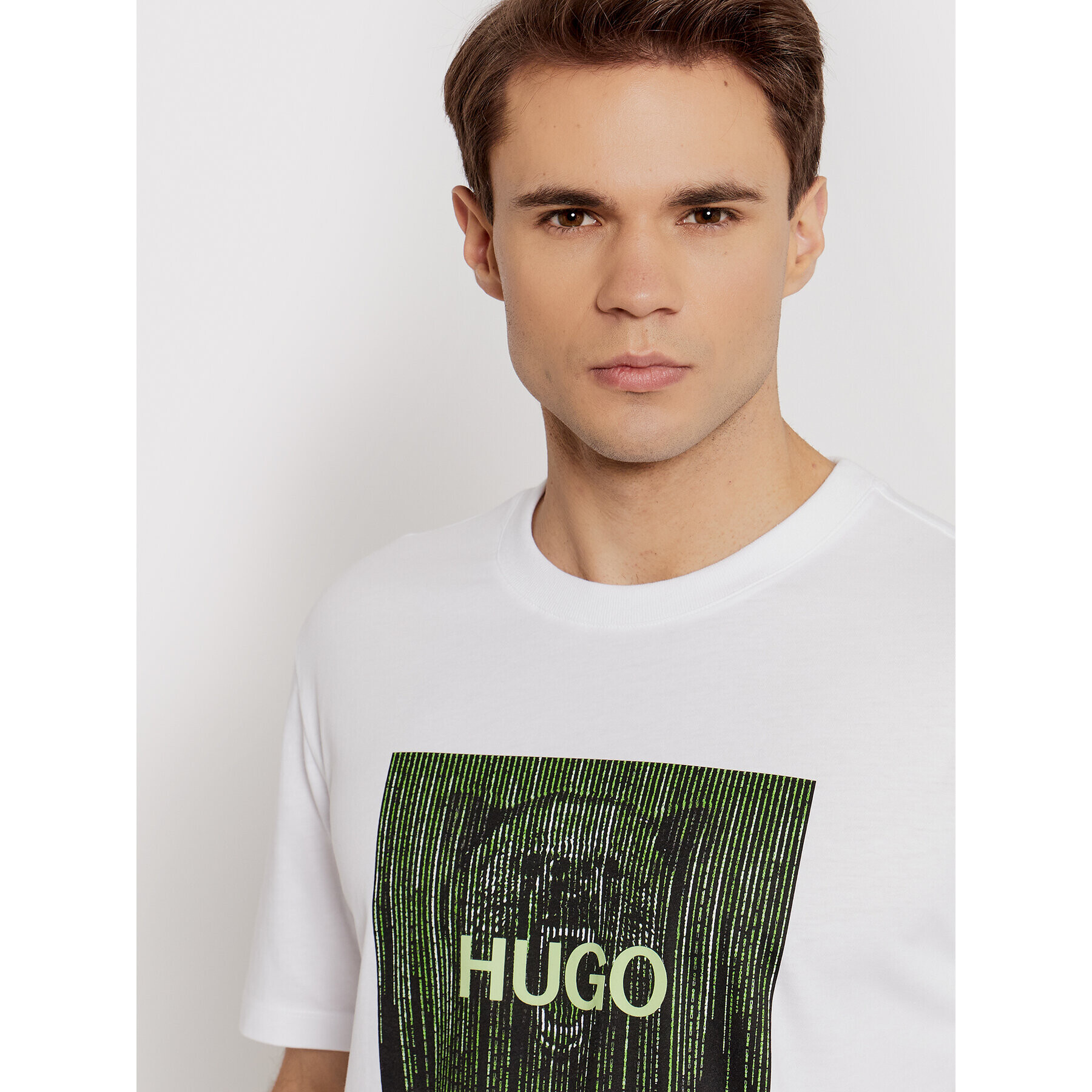 Hugo Тишърт Dintage 50463214 Бял Regular Fit - Pepit.bg