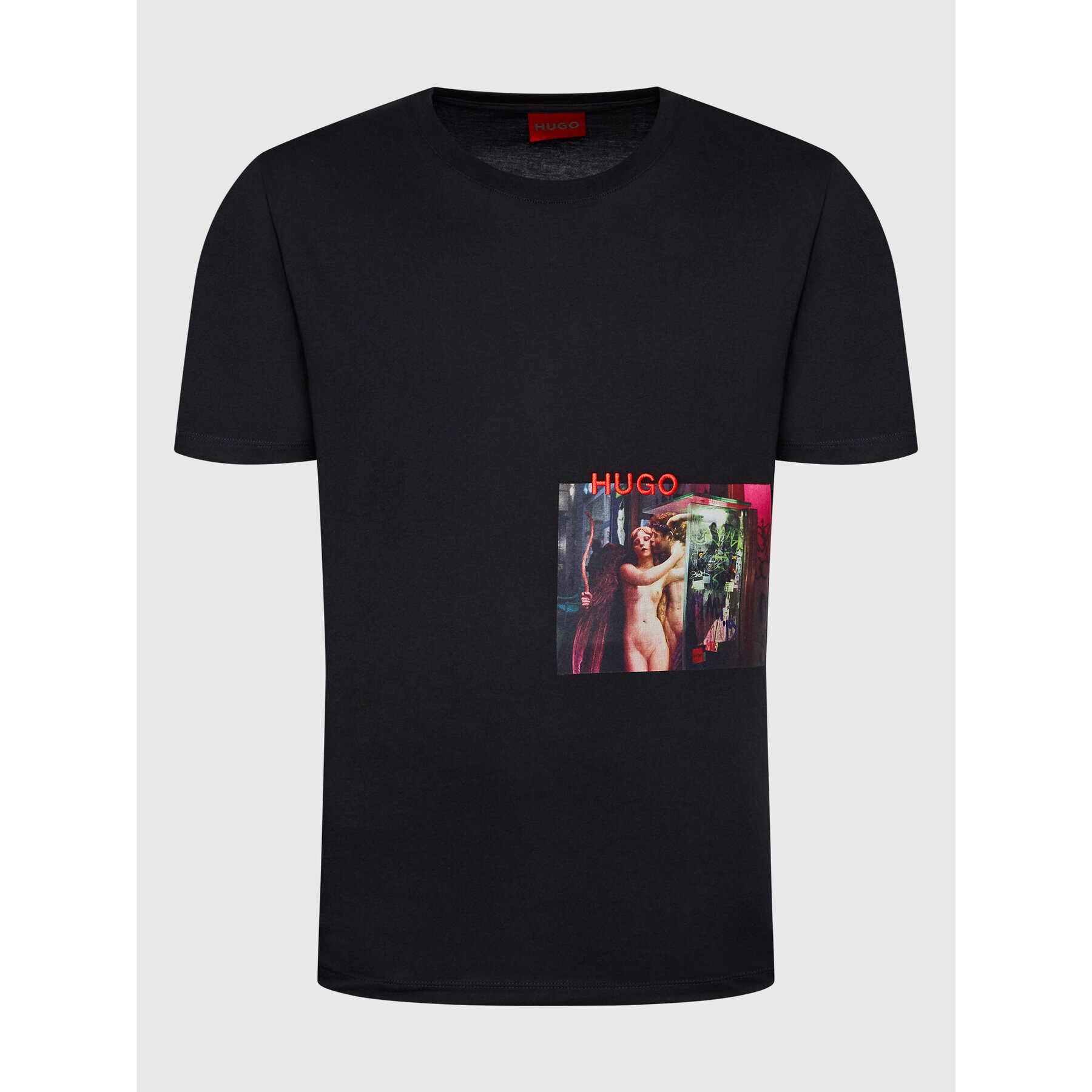 Hugo Тишърт Dmack 50465934 Черен Relaxed Fit - Pepit.bg