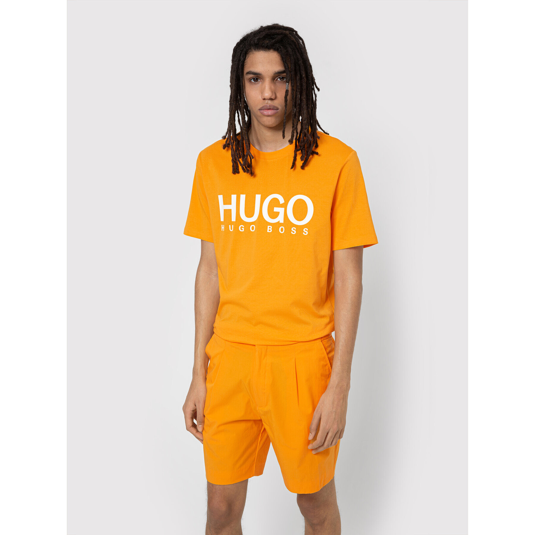 Hugo Тишърт Dolive212 50447980 Оранжев Regular Fit - Pepit.bg