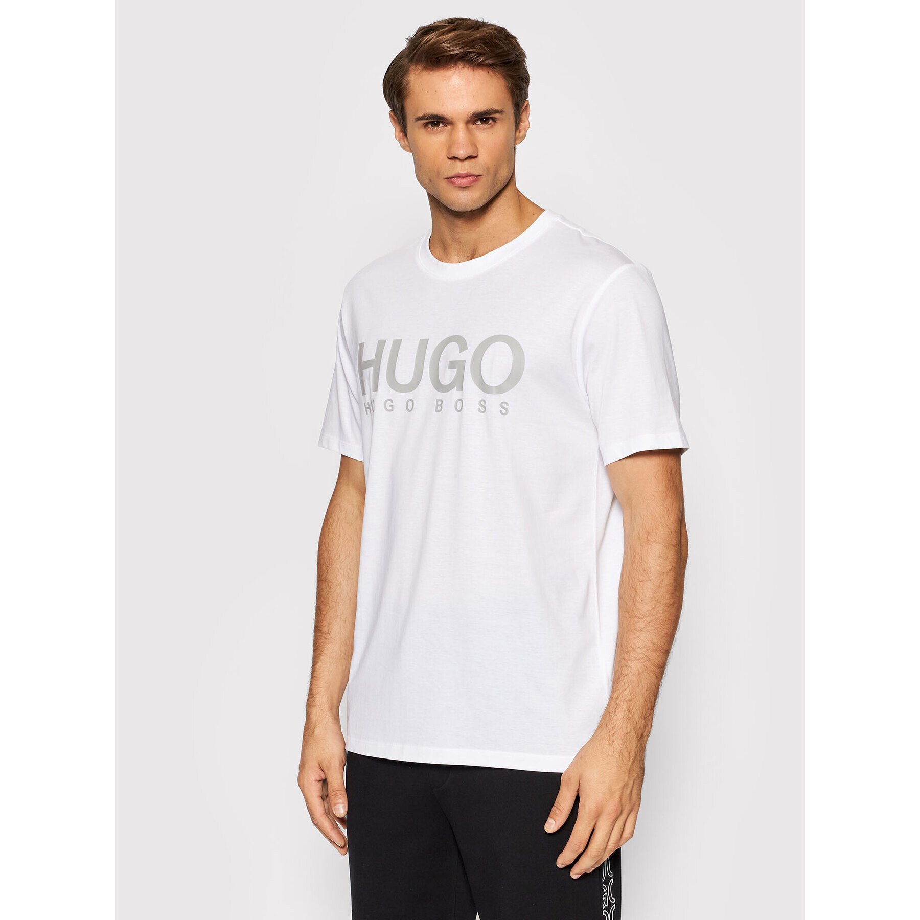 Hugo Тишърт Dolive213 50454191 Бял Regular Fit - Pepit.bg