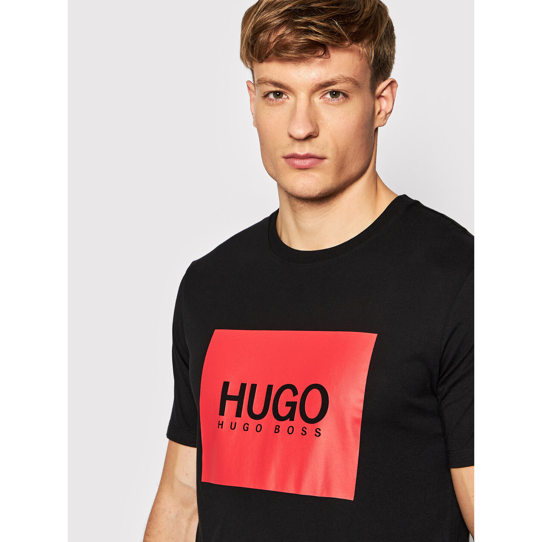 Hugo Тишърт Dolive214 50456378 Черен Regular Fit - Pepit.bg